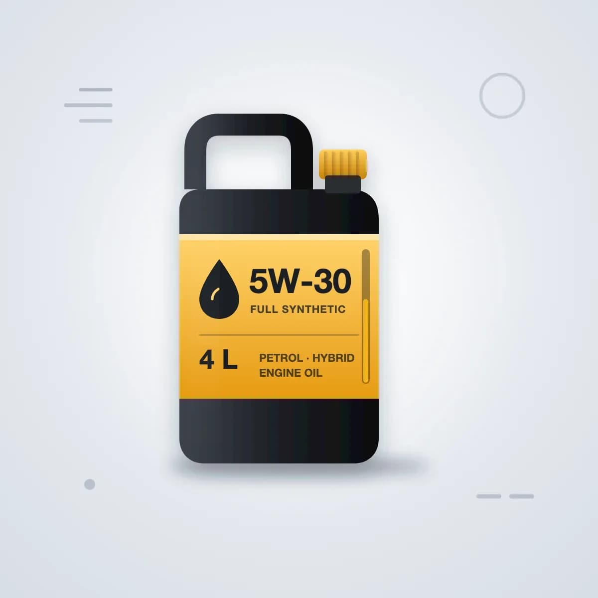 روغن انجن تمام‌سنتتیک 5W-30، چهار لیتری