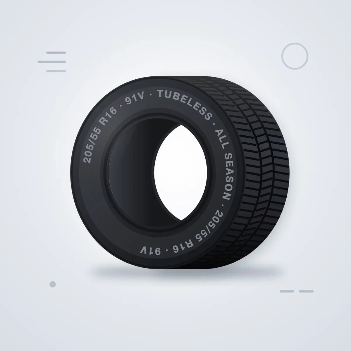 تایر موتر سواری 205/55 R16